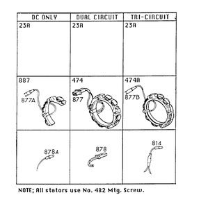 Electric Starter,alternators Diagram and Parts List for 193707-0157-XX  Briggs and Stratton Engine